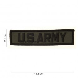 Patch tissus "US army" vert avec velcro, 101 Inc