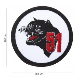 Patch tissus 51 avec panthère noire