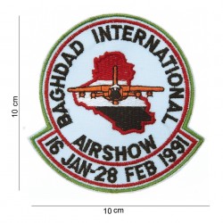 Patch tissus "International airshow Baghdad", 101 Inc