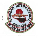 Patch tissu International airshow Baghdad