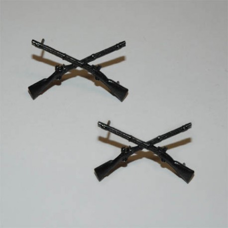 Badge "Infantry rifles" noir, 101 Inc