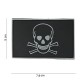 Patch 3D PVC "Skull and Bones" noir avec velcro, 101 Inc