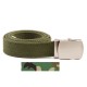 Ceinture avec boucle chrome - Différents coloris et camouflages, 101 Inc