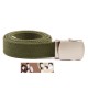 Ceinture avec boucle chrome - Différents coloris et camouflages, 101 Inc