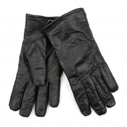 Gants en cuir noir style Allemand