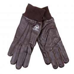 Gants "Air Force" en cuir brun, 101 Inc