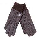 Gants Air Force en cuir brun