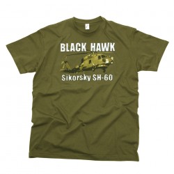 T-shirt "Black hawk sikorsky SH-60" - Différents coloris, 101 Inc