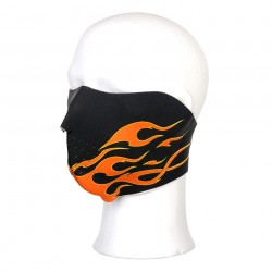 Masque néoprène demi flammes oranges | 101 Inc