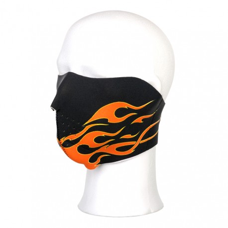 Masque néoprène demi flammes oranges | 101 Inc