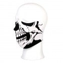 Masque néoprène demi white skull