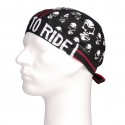 Bandana Skull red stripe