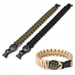 Bracelet paracorde avec boussole "K2023" 9 inch - Différents coloris | 101 Inc