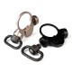 Attache sangle tan pour réplique airsoft de type M4 gaz blow back de la marque 101 Inc (259301)