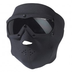 Masque de protection verres fumés avec néoprène noir