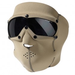 Masque de protection verres fumés avec néoprène tan