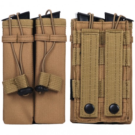 Poche tactique pour 2 chargeurs avec système molle - Différents coloris et camouflages | 101 Inc