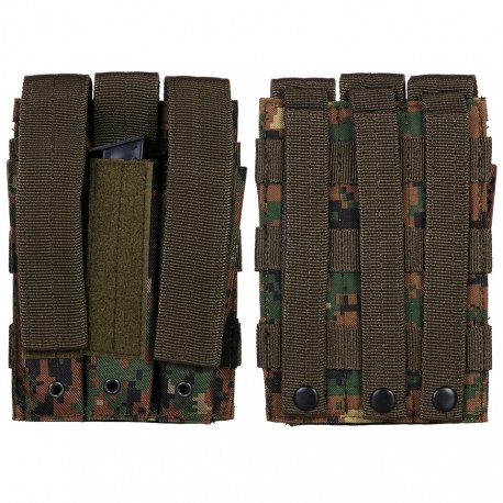 Poche tactique pour 3 chargeurs avec système molle - Différents coloris et camouflages | 101 Inc