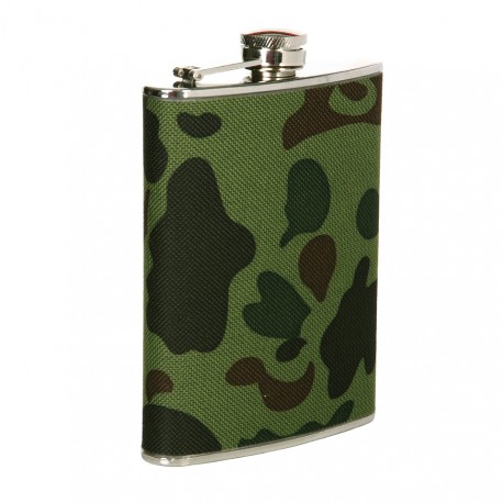 Flasque en métal 220 ml camouflage woodland | 101 Inc