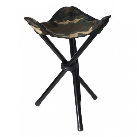 Tabouret pliant 3 pieds camouflage woodland | 101 Inc