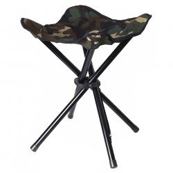 Tabouret pliant 4 pieds camouflage woodland de la marque Fosco (319443)