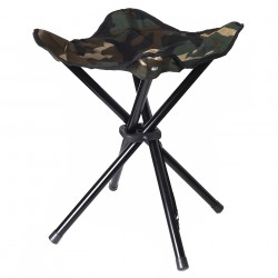 Tabouret pliant 4 pieds camouflage woodland | 101 Inc