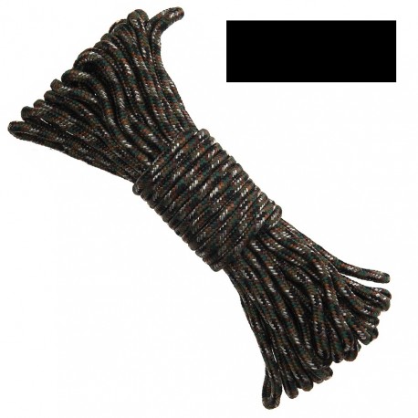 Corde utilitaire 7 mm x 15 m - Différents coloris et camouflages | 101 Inc