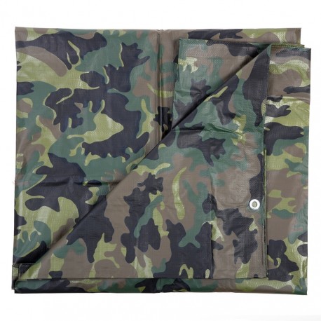 Bâche camouflage woodland 3 x 3,8 m | 101 Inc