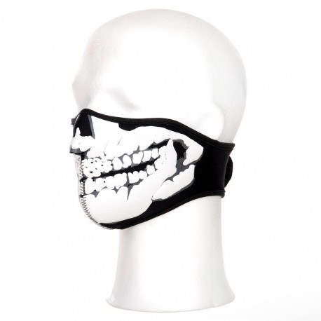 Masque néoprène demi skull 3D noir | 101 Inc
