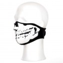 Masque néoprène demi skull 3D noir