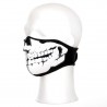 Masque néoprène demi skull 3D noir