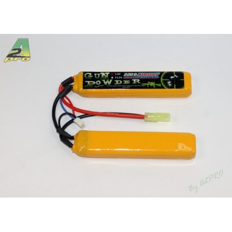 Batterie 2 sticks Li-Po 7,4 V - 2200 mAh, A2 Pro
