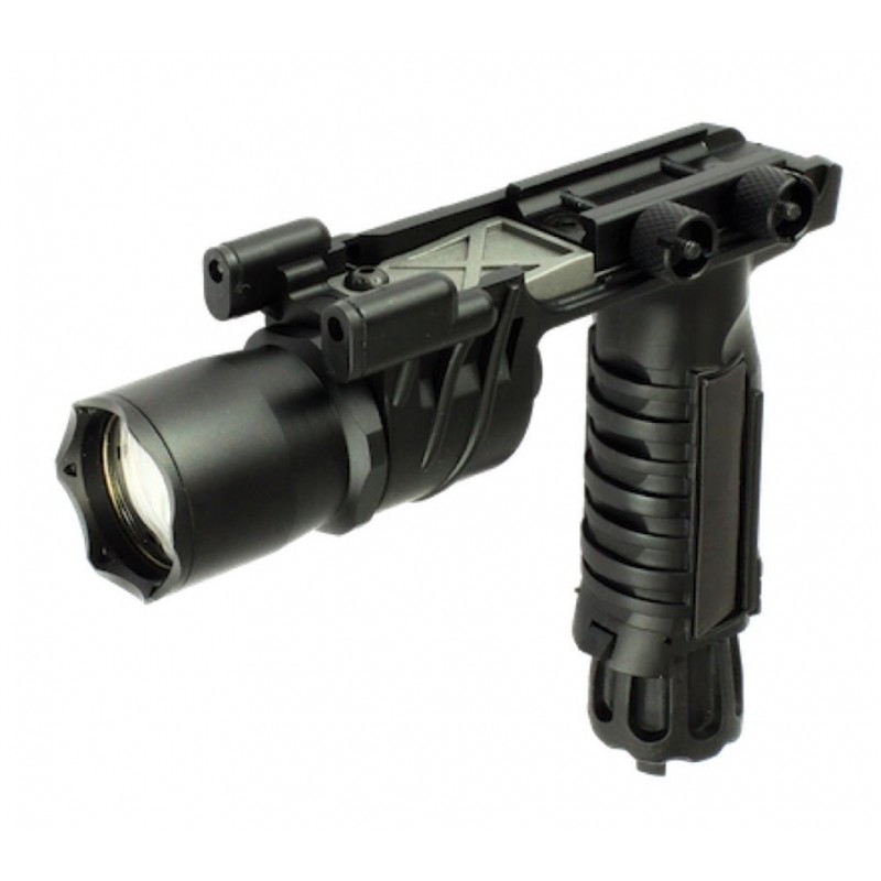 Lampe tactique à LED M910 noir - dr6-airsoft.fr