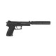 Airsoft - Réplique airsoft MK 23 special operations gaz non blow back de la marque ASG (14763)