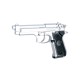 Réplique airsoft M92 F silver gaz non blow back | ASG