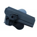 Holster rigide noir droitier pour 1911 sans rail