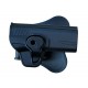 Holster de ceinture rigide noir droitier pour type MP40 / MP9 | Swiss Arms
