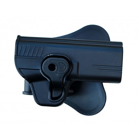 Holster de ceinture rigide noir droitier pour type MP40 / MP9 | Swiss Arms