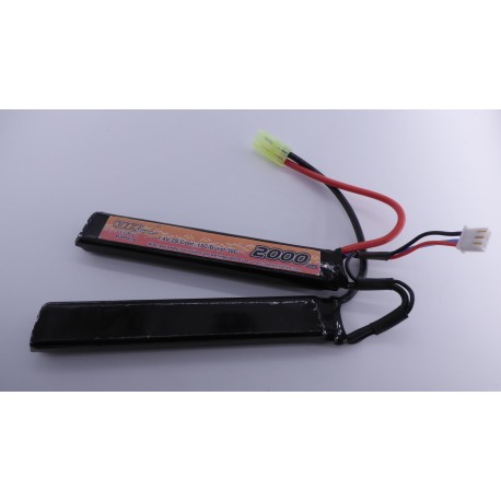 Batterie 2 sticks Li-Po 7,4 V - 2000 mAh | VB