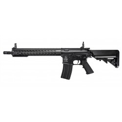Réplique airsoft Colt M4 CQBR keymod long noir, électrique non blow back - full métal | Cybergun