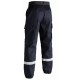 Pantalon F2 avec bandes rétro-réfléchissantes bleu | T.O.E