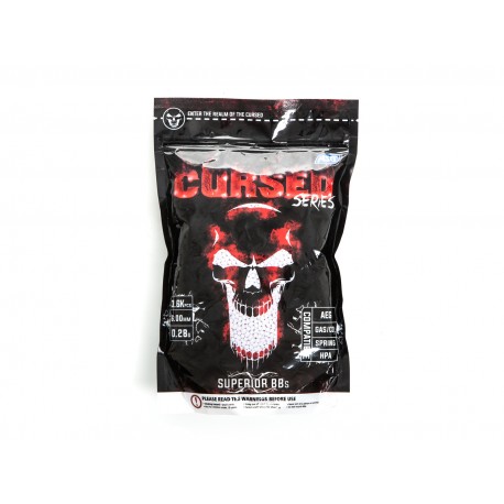 Billes airsoft Cursed series 0,28 gramme en sachet de 1 kg de la marque ASG