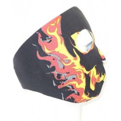 Masque néoprène intégral fire skull