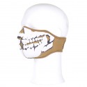 Masque néoprène demi skull 3D tan