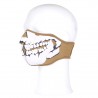 Masque néoprène demi skull 3D tan