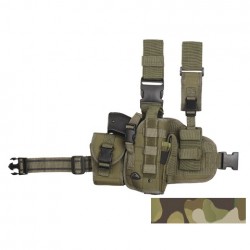 Holster de cuisse camouflage DTC / Multi avec système molle pour droitier | 101 Inc